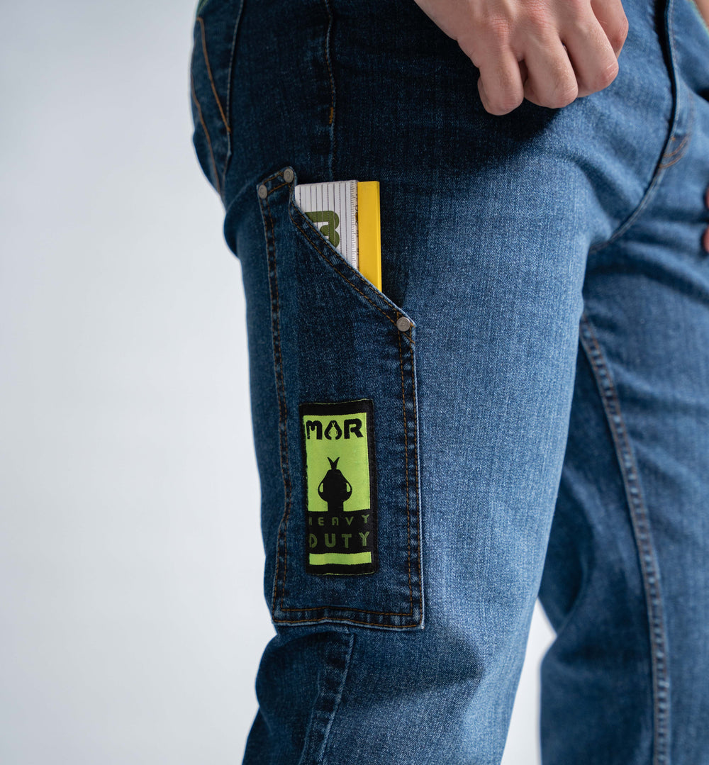 Die Perfekte Kombination: MAR WORKWEAR Jeans mit Meterstabtasche | MAR